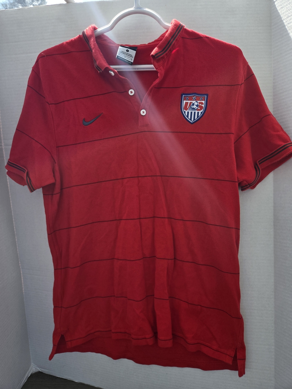 Nike Red Men’s US Soccer Polo Shirt